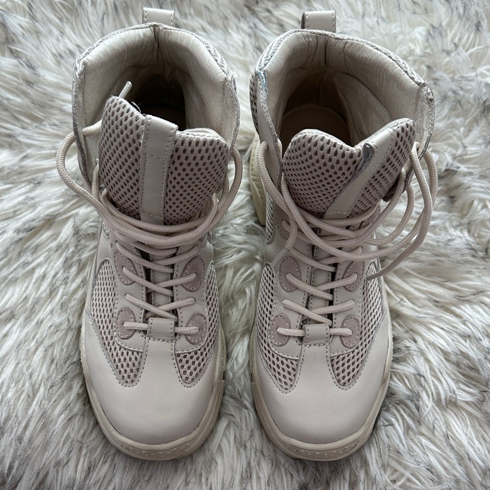 Jeffrey Campbell Cream Sneaker Boot